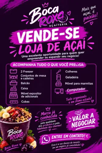 Loja Completa de Açaí com a Marca