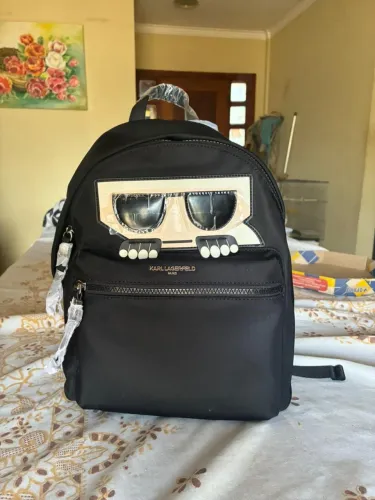 Mochila Karl Lagerfeld Paris Amour Mini Preta Original - Nova