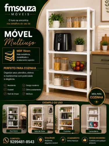 Estante Multiuso para ideal para sua cozinha