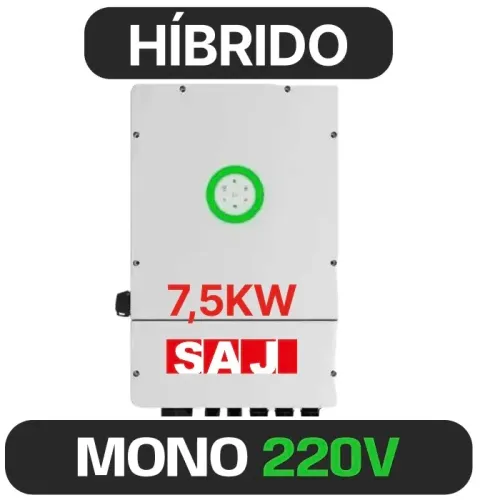INVERSOR SAJ MONO HIBRIDO 7.5KW-H2 220V 2MPPT
