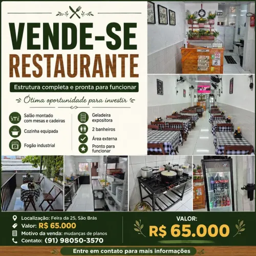 Vendo restaurante em pleno funcionamento