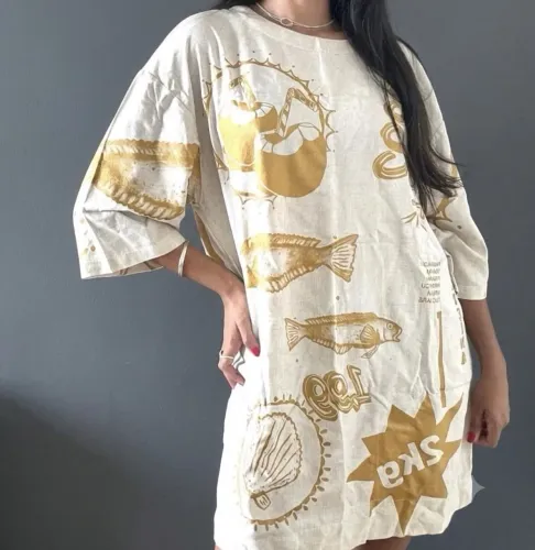 Vestido Farm - Off-white - NOVO