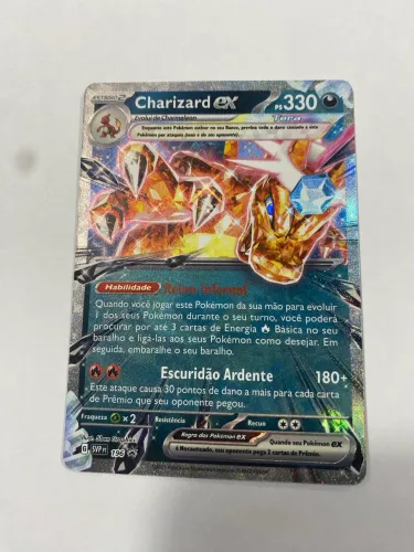 Carta Pokémon em excelente estado 