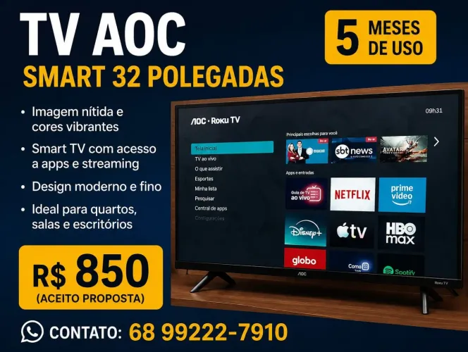 Smart TV AOC 32 polegadas
