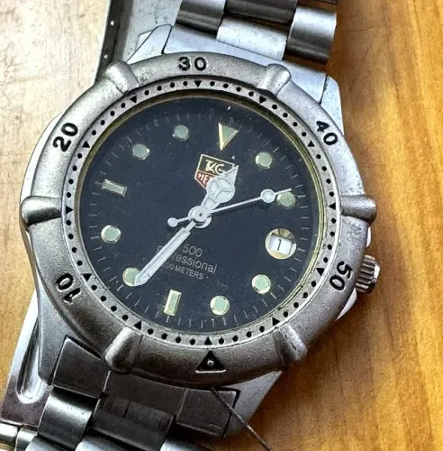 Relógio TAG Heuer 1500 Professional 200m Aço Quartzo Preto - No Estado