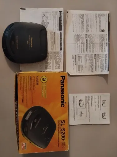 Cd Player Portatil Panasonic SL-S200 Raro Na Caixa Made In Japan