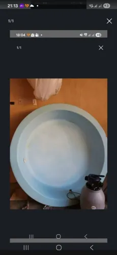 Piscina fibra redonda 1,57 por 57 cm de profundidade