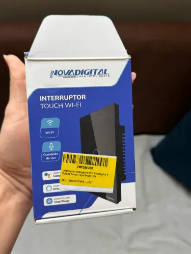 Interruptor Inteligente Wifi Novadigital 3 Teclas Botões Touch