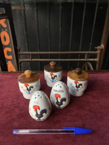 Conjunto porta-temperos galo de barcelos (ref:221