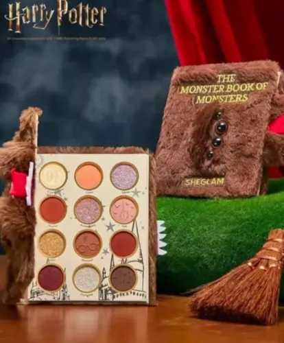 Sheglam Harry Potter Livro Dos Monstros Paleta De Sombras Livro Dos Monstros
