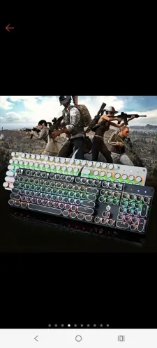 Teclado Mecânico Gamer Punk RGB 