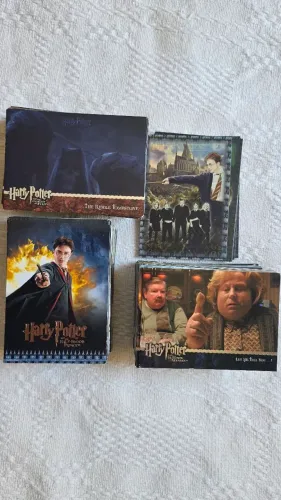 4 sets de cards Harry Potter oficiais e raros.