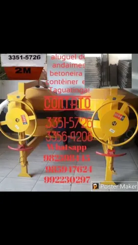 A&F aluguel de andaimes betoneiras e caçambas 