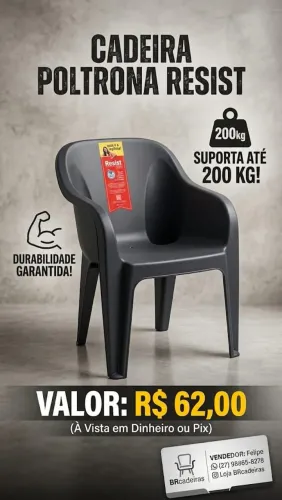 SUPER PROMOÇÃO CADEIRA POLTRONA RESIST