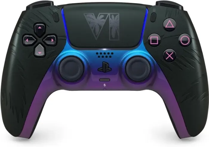 Controle sem fio DualSense® preto - Edição limitada do Grand Theft Auto VI