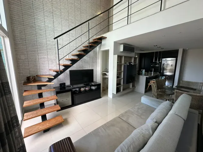 Colina Reale - Patamares | Loft duplex | 1 suíte | 61,58m² | 1 vaga | Vista mar | Mobiliad