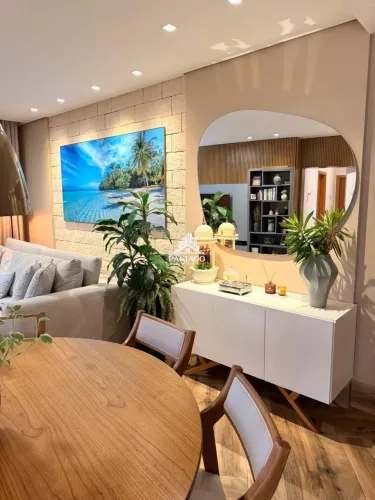 APARTAMENTO 100% MOBILIADO ED. TORRES DO PARQUE NO BAIRRO SANTA ROSA