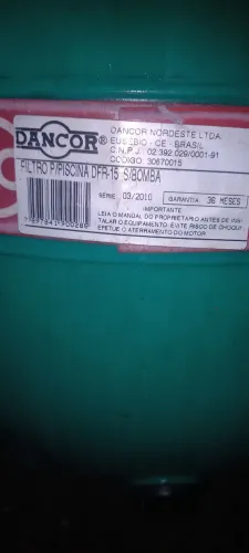 Filtro pra piscina DFR 15 Danco