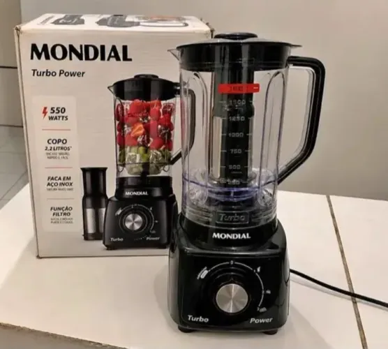 Liquidificador mondial turbo novo
