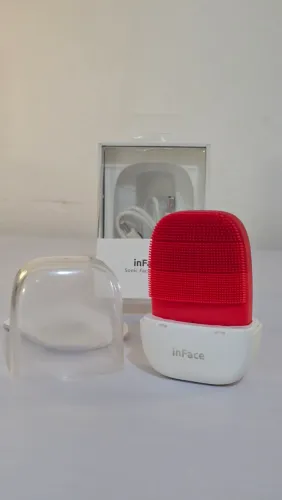 Aparelho de limpeza InFace vermelho - Xiaomi (tipo Foreo)
