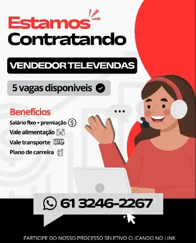 vagas de tele vendas