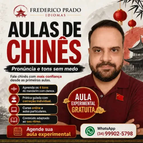 Aulas de Chinês Mandarim Online e Particulares