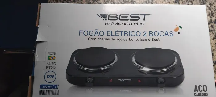 Fogão elétrico 2 boca