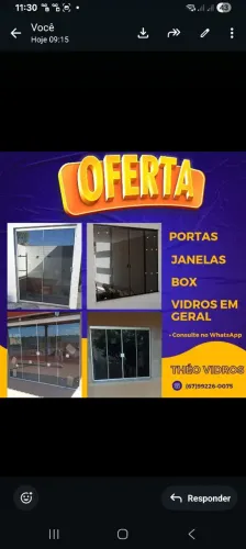 Portas janelas vidro temperado 
