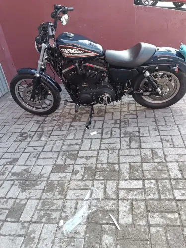 Harley Davidson 883r azul raridade troca por carro
