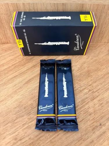 Palheta Vandoren para Sax Soprano 1½ - Kit com 2 unidades