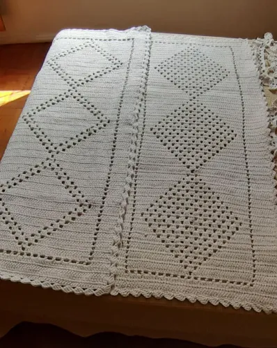 Kit de caminhos de Mesa em Crochê Lindo & Elegante!<br>