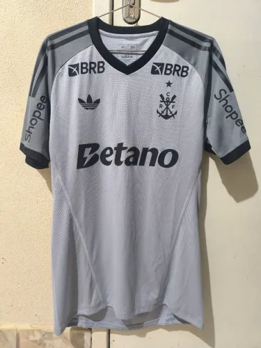 Camisa Flamengo Goleiro Rossi Cinza M