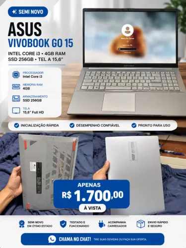 Notebook semi novo 