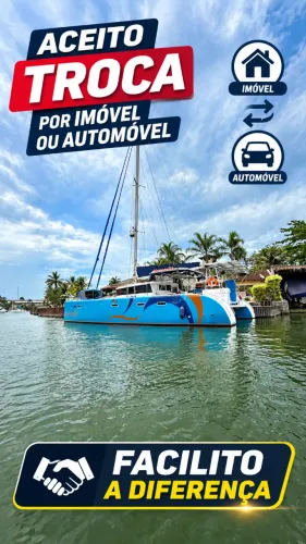  Catamarã Praia 47 pés impecável ano 2013/2024 - Aceito trocas