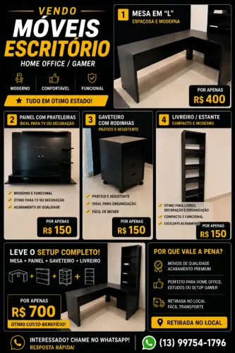 Móveis de escritório (Home office)