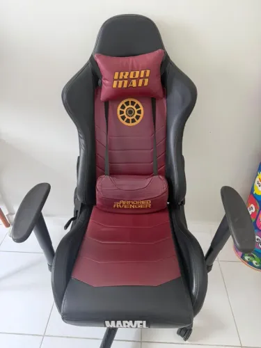 Cadeira De Escritorio Pc Gamer Pro Gaming Marvel Giratoria Cor Cadeira Gamer Marvel Home D