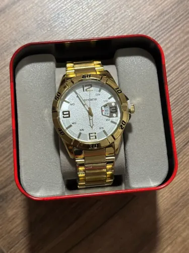 Relógio Mondaine - Casual Masculino Dourado