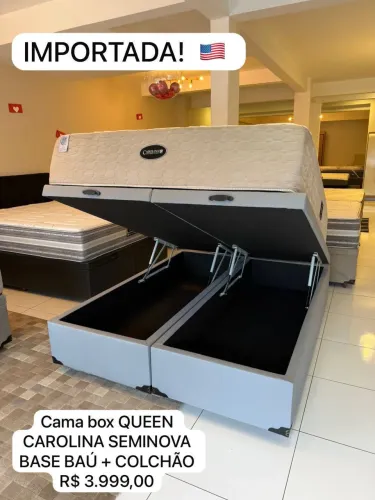 Conjunto box baú CAROLINHA SEMINOVA TOP - ENTREGAMOS