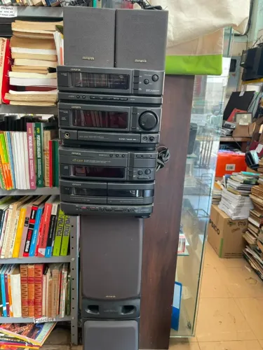 Aparelho de som Aiwa nsx-d707 cd fita rádio caixas de som
