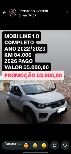 Fiat Mobi Like 1.0 Fire Flex 5P. 2023