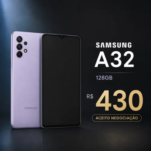 Celular Samsung A32 - Usado em Bom Estado - 128gb