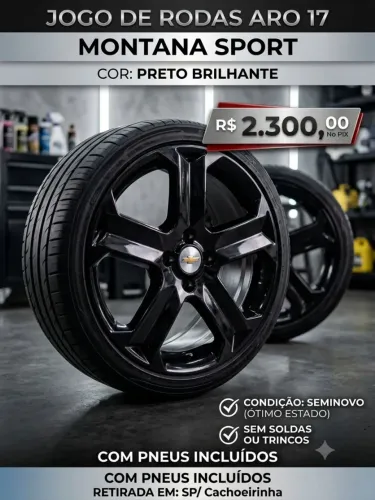 Rodas 17 - 4x100 - Modelo Montana Sport