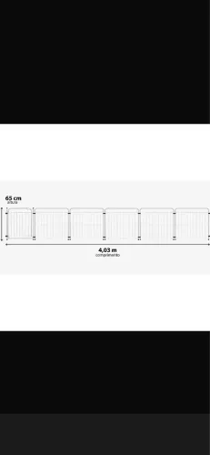 cercado 5 módulos + portão grade pet, crianças  portátil 