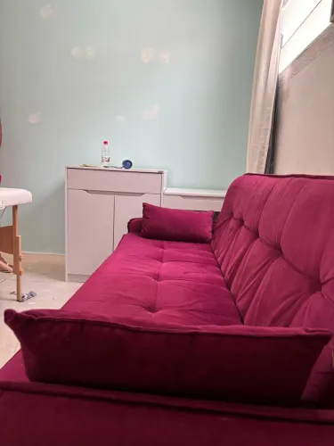 Sofá cama lilás ?