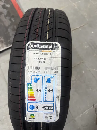 Pneu Continental Aro 14 Powercontact 2 185/70r14 88h Índice De Velocidade H
