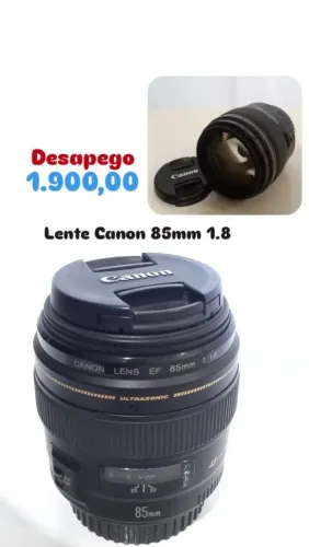 Lente Canon EF 85mm f/1.8 USM