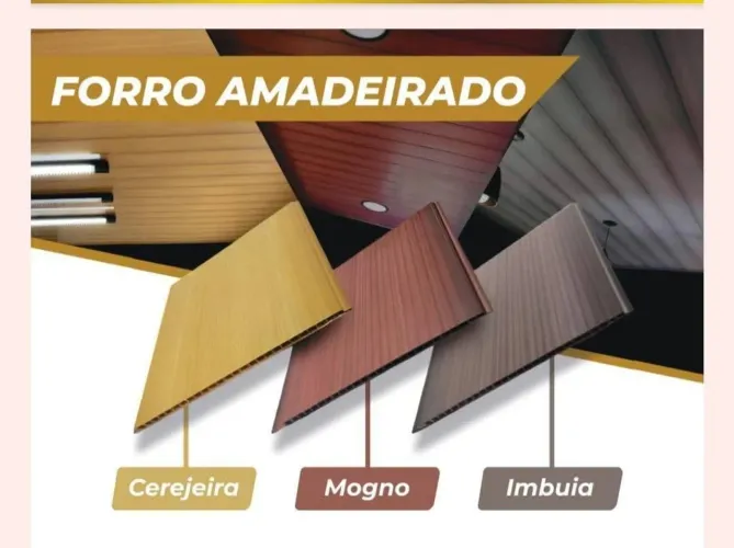 Forros pvc Amadeirados direto da Fábrica  menor preço da região a partir  de R$ 31,12