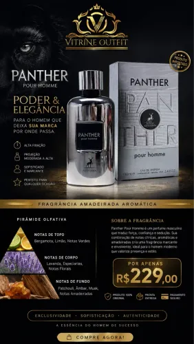 PERFUME ÁRABE EXCLUSIVO, PANTHER! EXIJA ORIGINAL