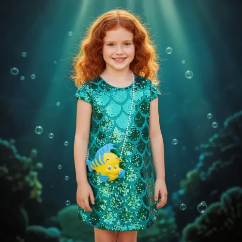 Vestido luxo princesa ariel Disney Store
