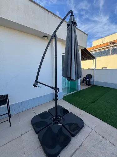 Ombrelone Guarda Sol Praia Jardim 3m COM BASE